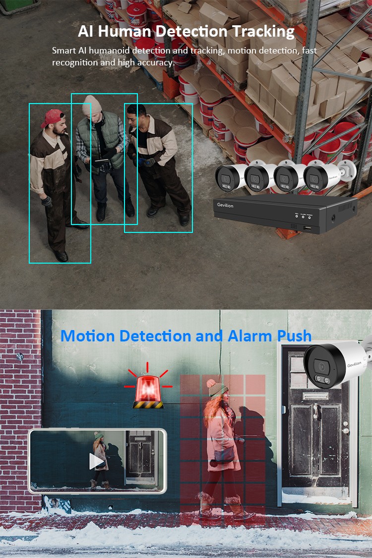 6MP 4CH Cctv Camera System For Home