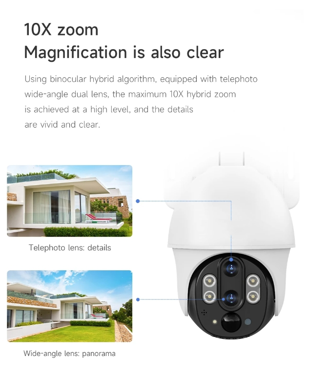 Solar Powered Dual Lens PTZ Camera