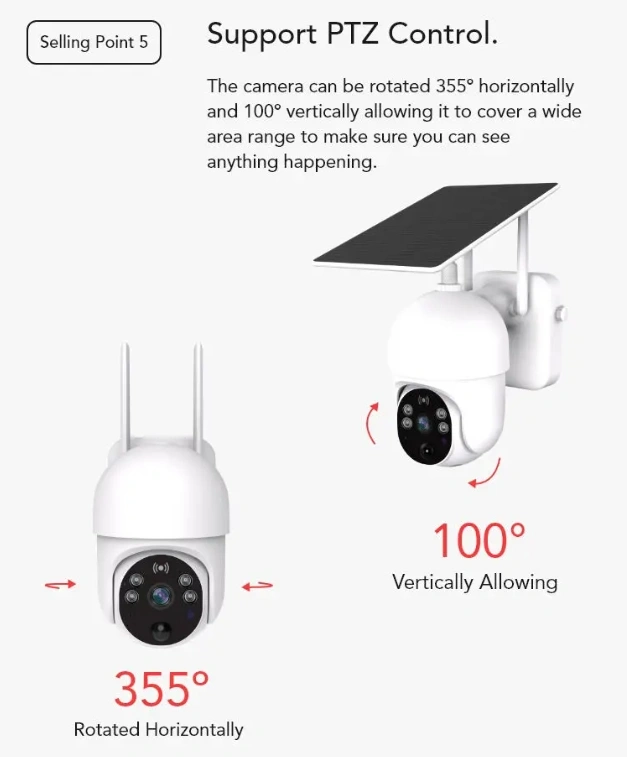 ubox app ptz solar camera