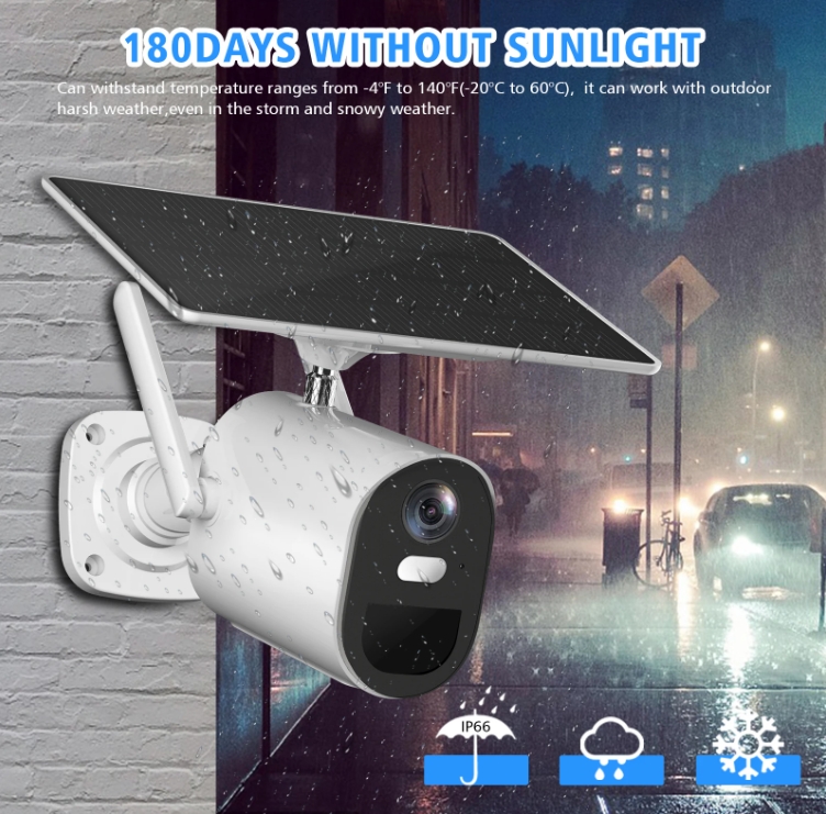 3MP Solar Bullet Camera