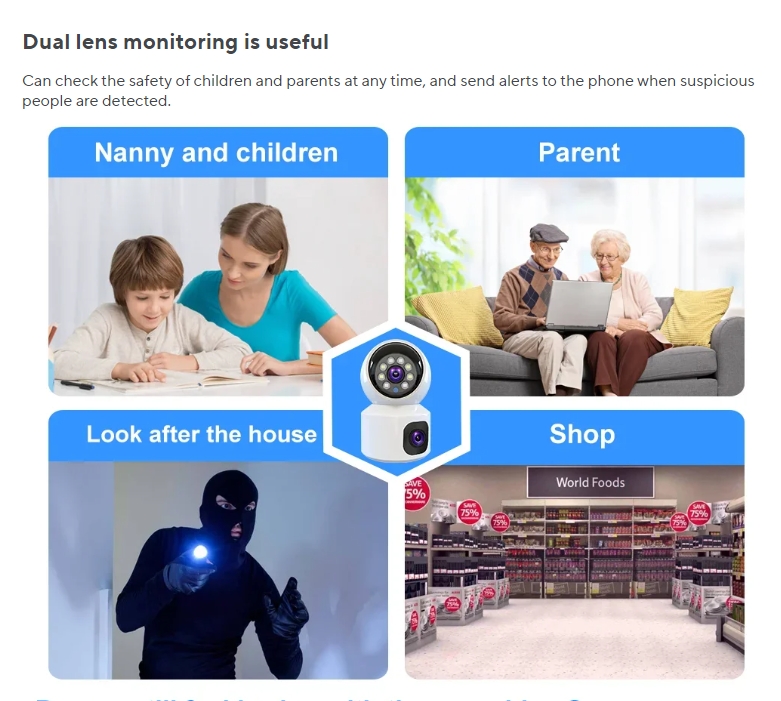 Indoor Dual Lens WiFi Camera