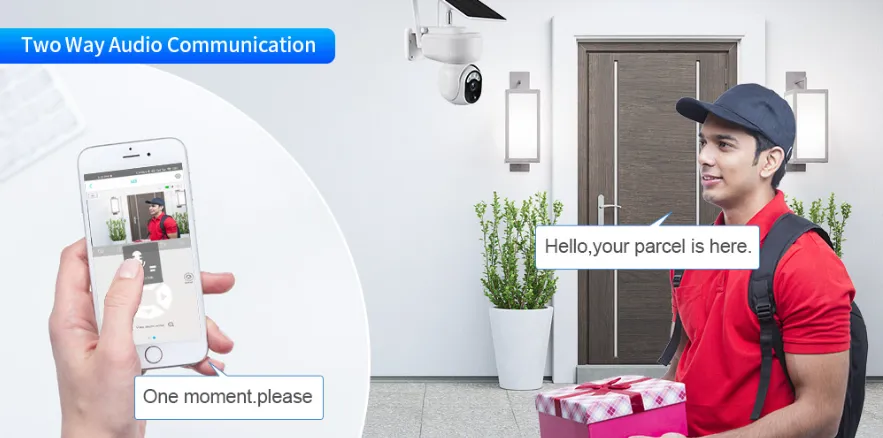 Solar Panel Battery Security Camera