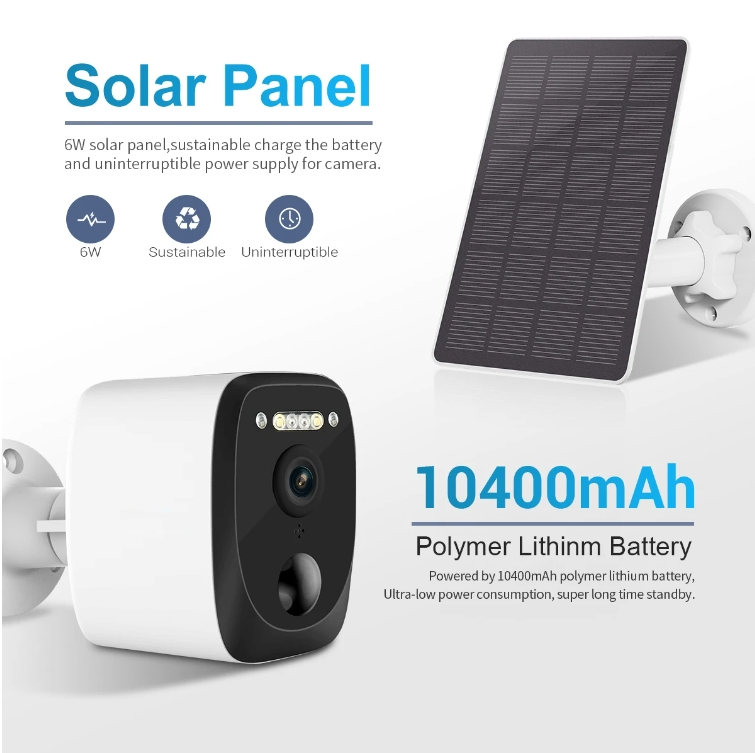 UBOX app 4g sim card outdoor solar security camera