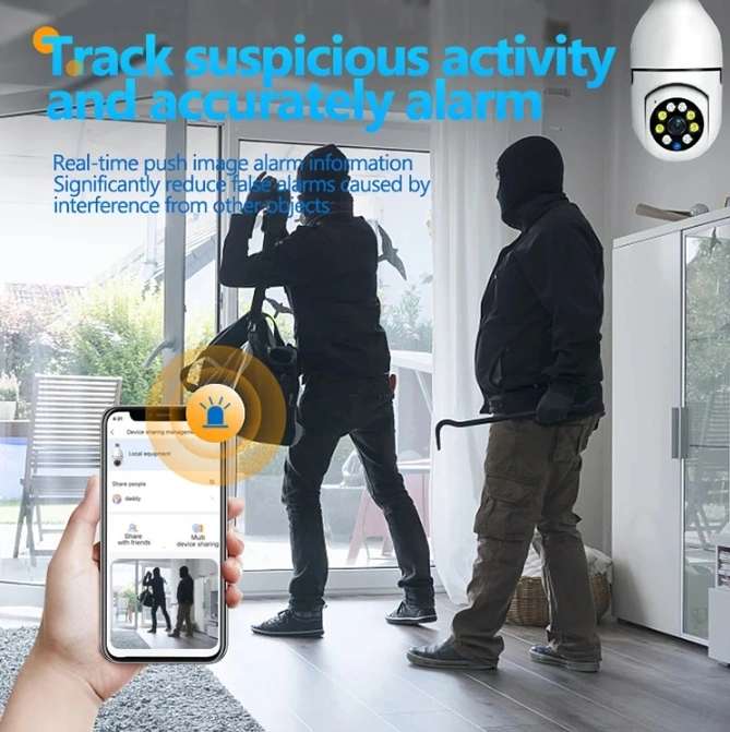 V380 Smart WiFi Indoor Bulb Camera