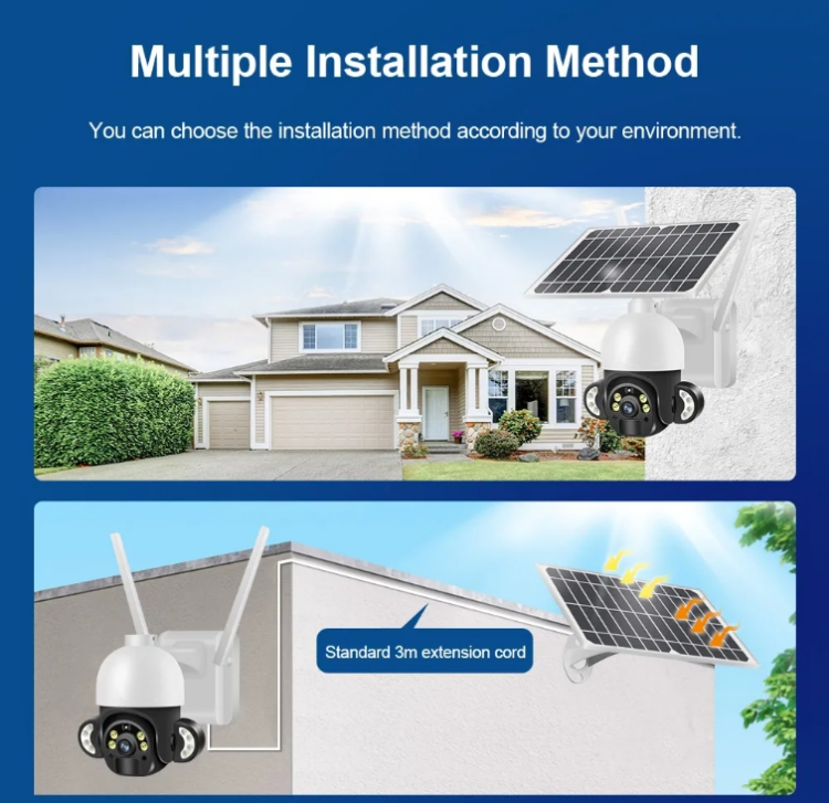 UBOX 4MP Solar Cctv Camera