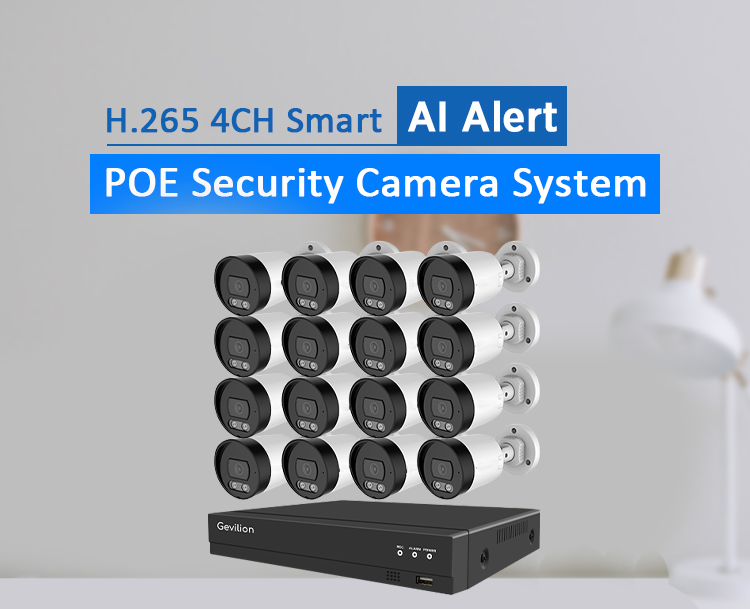 16CH 4MP AI Analysis IP Cctv Camera System
