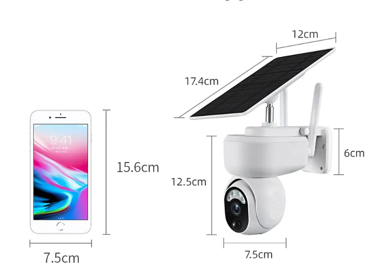 Solar Panel Battery Security Camera