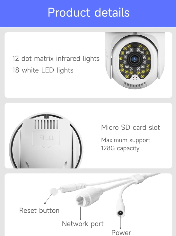 V380PRO Outdoor camera de surveillance