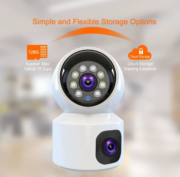 Dual Lens WiFi Camera V380 PRO
