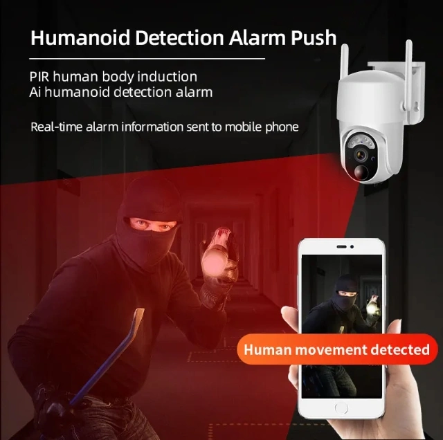 PTZ solar cctv camera wifi