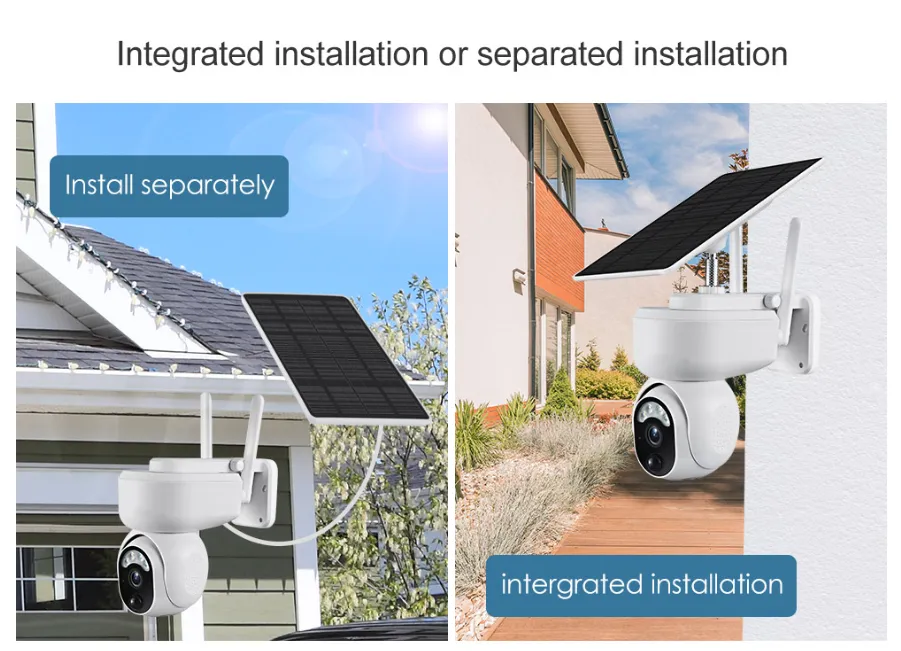 Solar Panel Battery Security Camera