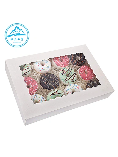 White Gift Food Biscuit Macaron Packing Box