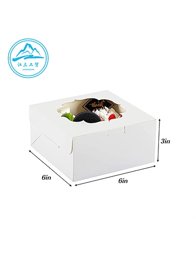 White Bakery Boxes With Window