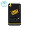 Personal fast and high quality custom Luxury recyclable hangtag embossed UV tags black paper hangtag swing label for clothing