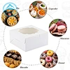 Food White Bakery Boxes With Window