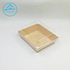 Professional cowhide packaging open window pastry cake box rectangular creative grease-proof transparent sandwich towel roll box