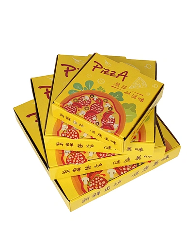 Custom Logo Printed  All Size 9 10 11 12 14 18 Inch Corrugated Kraft Paper Pizza Boxes