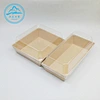 Professional cowhide packaging open window pastry cake box rectangular creative grease-proof transparent sandwich towel roll box