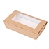 Customizable disposable packaging kraft whiteboard takeaway food paper box supplier