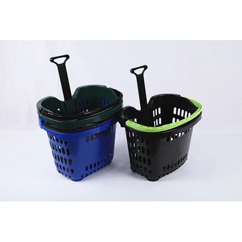 plastic shopping trolley basket