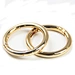 Factory Wholesale Best Quality Custom Made Gold Plated Zinc Alloy Metal Open Gate Spring O Rings