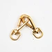 Hot sale custom made high-end alloy metal gold d ring snap hook for bags and dog