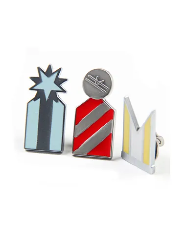 matte button pin