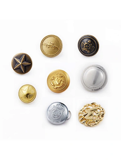 metal coat buttons