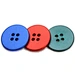 Custom Made Garment Accessories Aluminium Alloy Sewing 4-Holes Button Advanced Vacuum Plating No color-fade