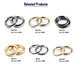 gold spring ring clasp