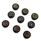 Custom Electroplating Burst Color Antique Gold Antique Silver Red Bronze Snap Button