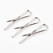 Custom Brand Logo Engraved Simply X Shape Shirt Clip Shirt Packing Metal Clip