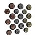 Custom Electroplating Burst Color Antique Gold Antique Silver Red Bronze Snap Button