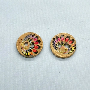 Newly developed natural coconut shell buttons for buttons on children's clothing