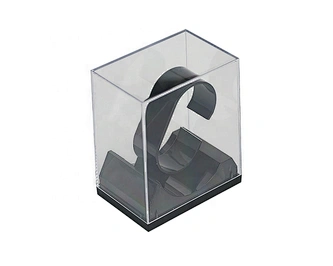Competitive price unique transparent fashion black smart watch box