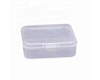 Factory direct selling simple and cheap square Mini bracelet jewelry box, portable transparent and clear plastic packaging box