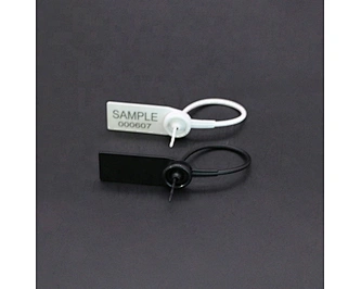 Plastic Strip Security Seal Lock / Disposable Plastic Security Lock Custom Logo Printed Opp Bag Environmental Protection PP