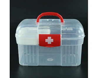 Large capacity medical plastic box, first aid box, environmental protection and high quality medical box with compartment