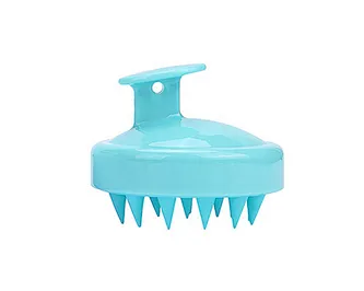 Hot sale plastic head massage brush, silicone mini scalp head massager for shower