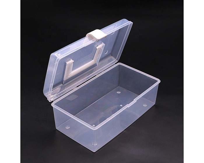 transparent plastic storage box