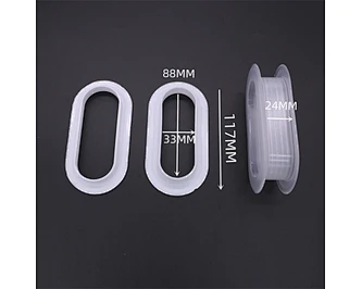 Customized high-quality factory wholesale removable foldable pluggable clear transparent plastic handle