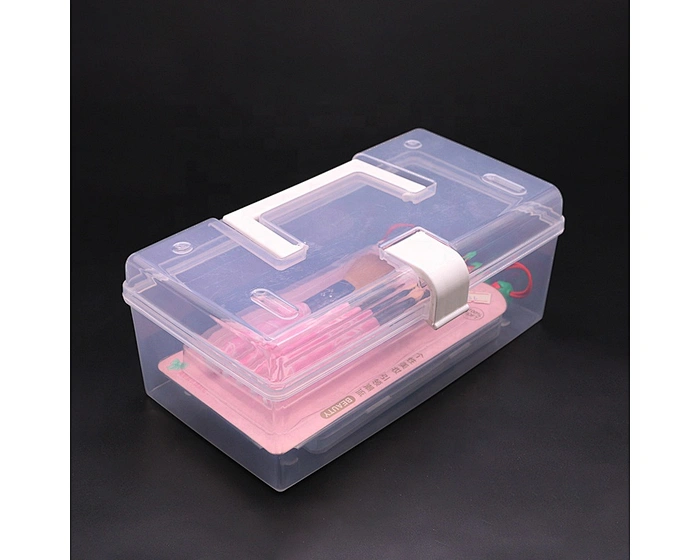 transparent plastic storage box