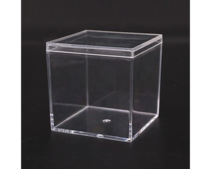 square clear lid box