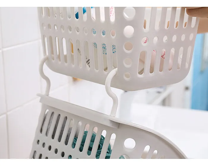 pantry baskets with labels