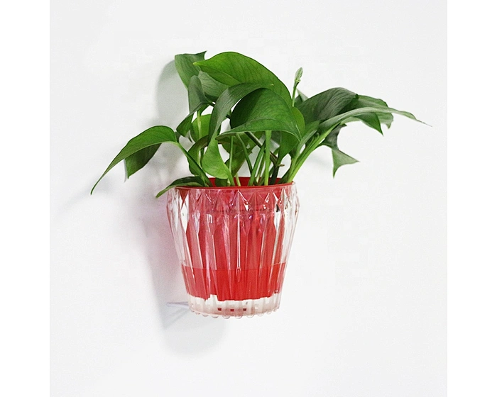 colorful plastic flower pots