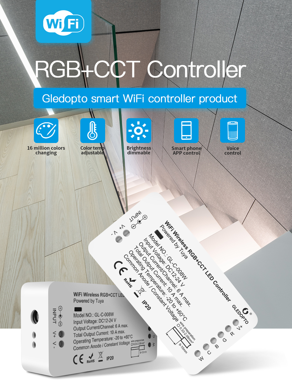 Tuya Wifi light controller