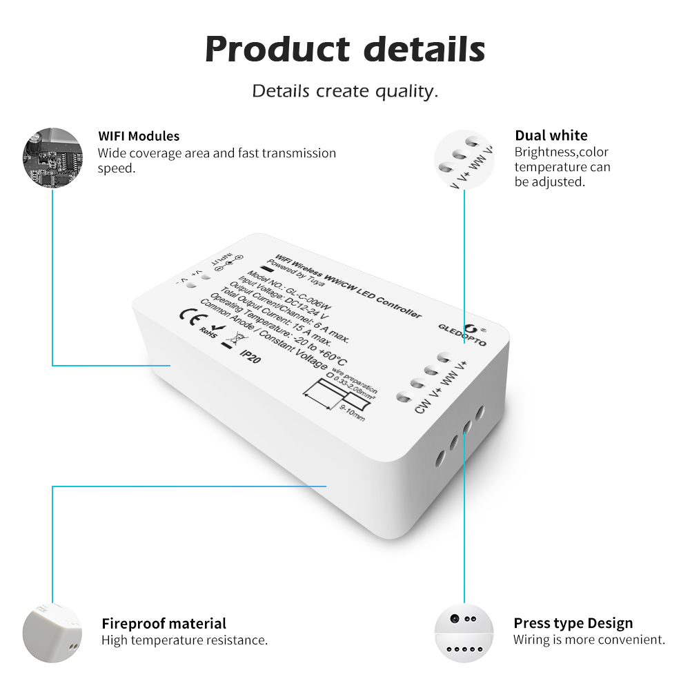 tuya wifi led strip controller