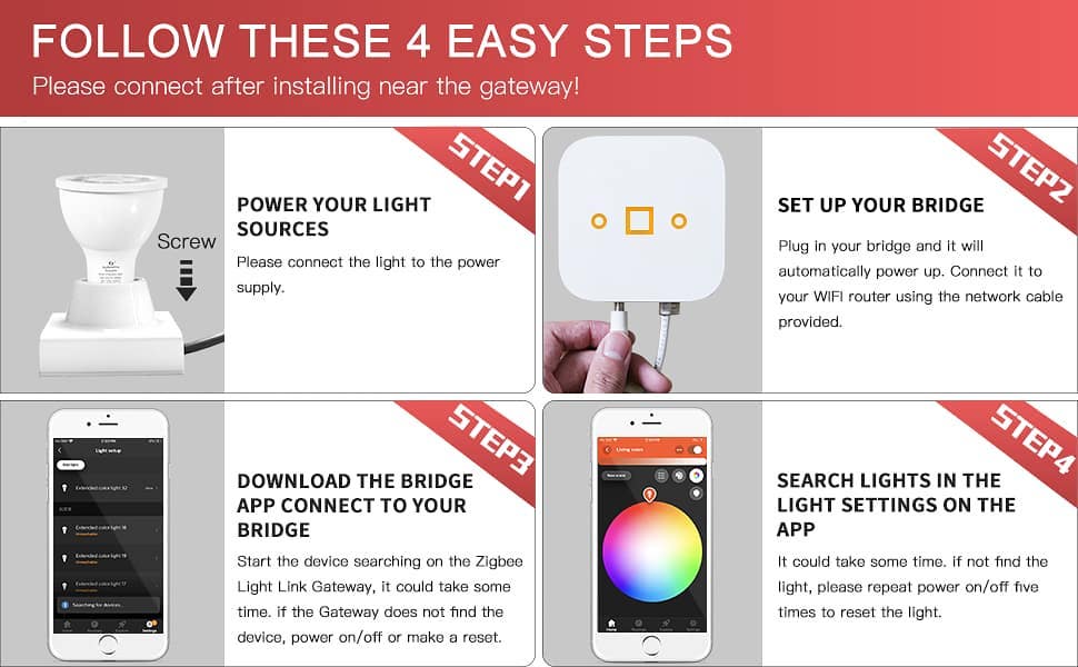 smart 12V rgb led spot lamp