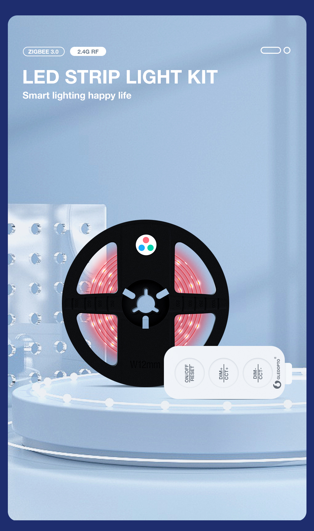 gledopto zigbee led control rgbw strip light