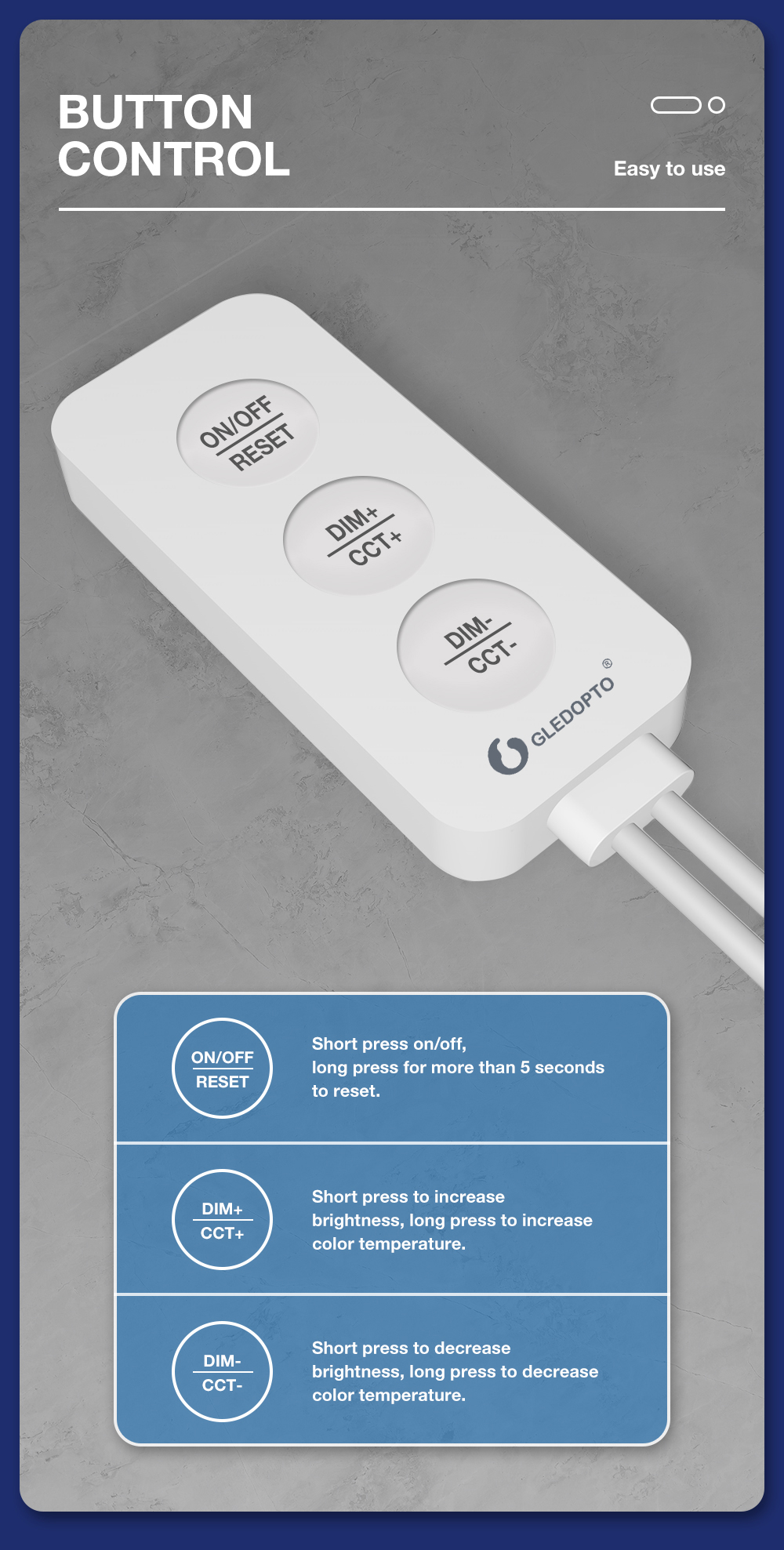 gledopto zigbee led control rgbw strip light
